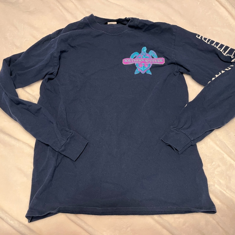 Navy Blue Long Sleeve Shirt